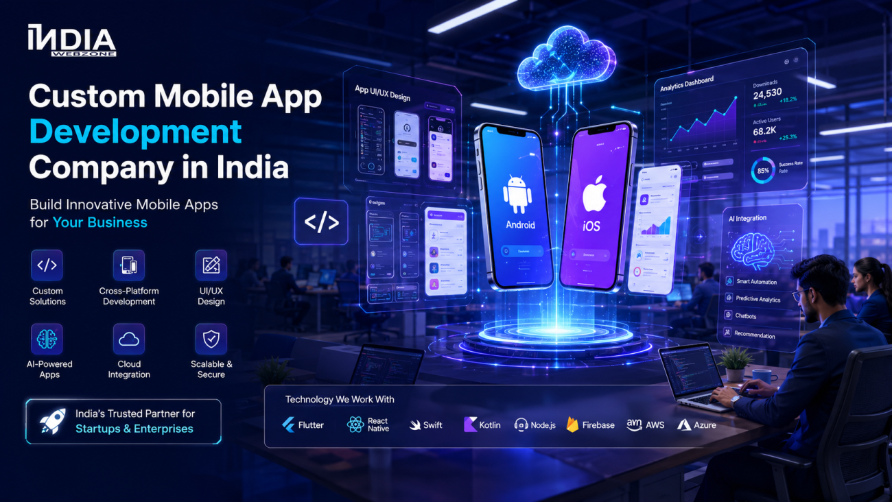 custom mobile app development in india