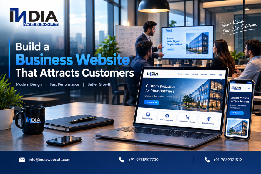 Business website design that attracts customers with India Websoft